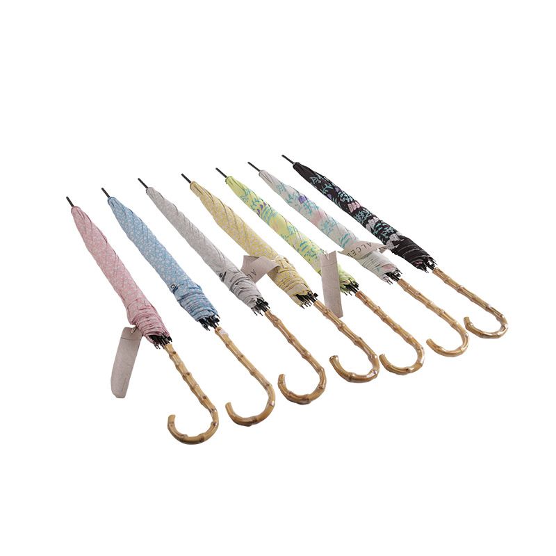 Isplativi Pongee s UV obloženim ravnim kišobranom-0E6B0106