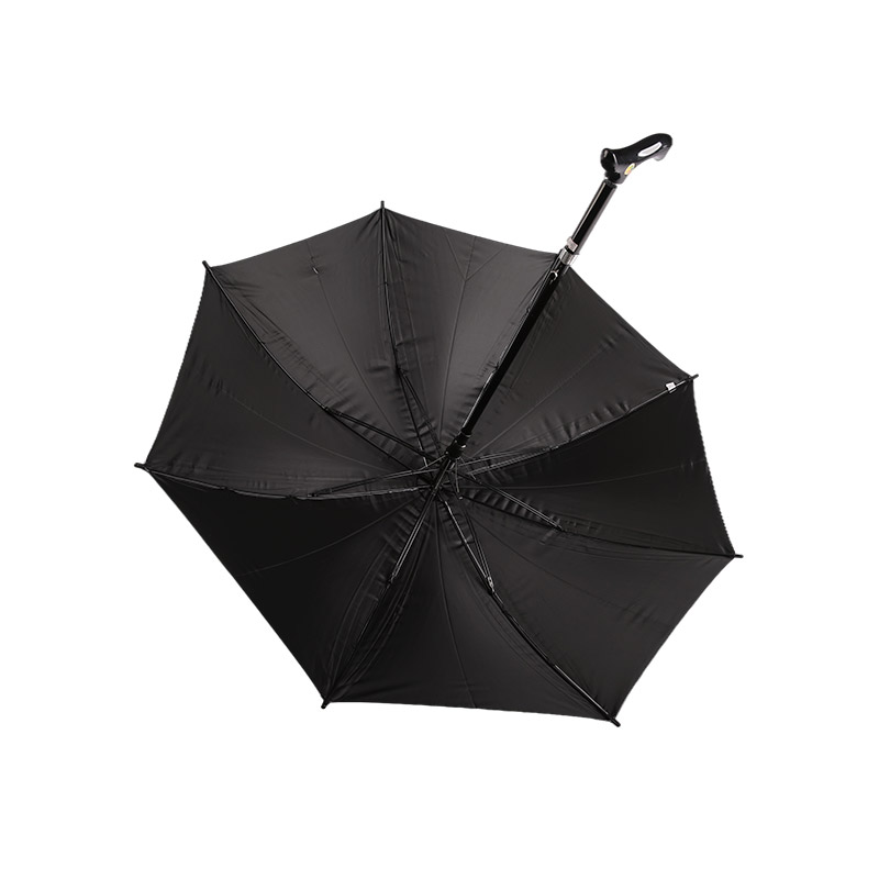 Pongee otporan na jak vjetar i vodootporan s ravnim kišobranom obloženim srebrom-0E6B0223