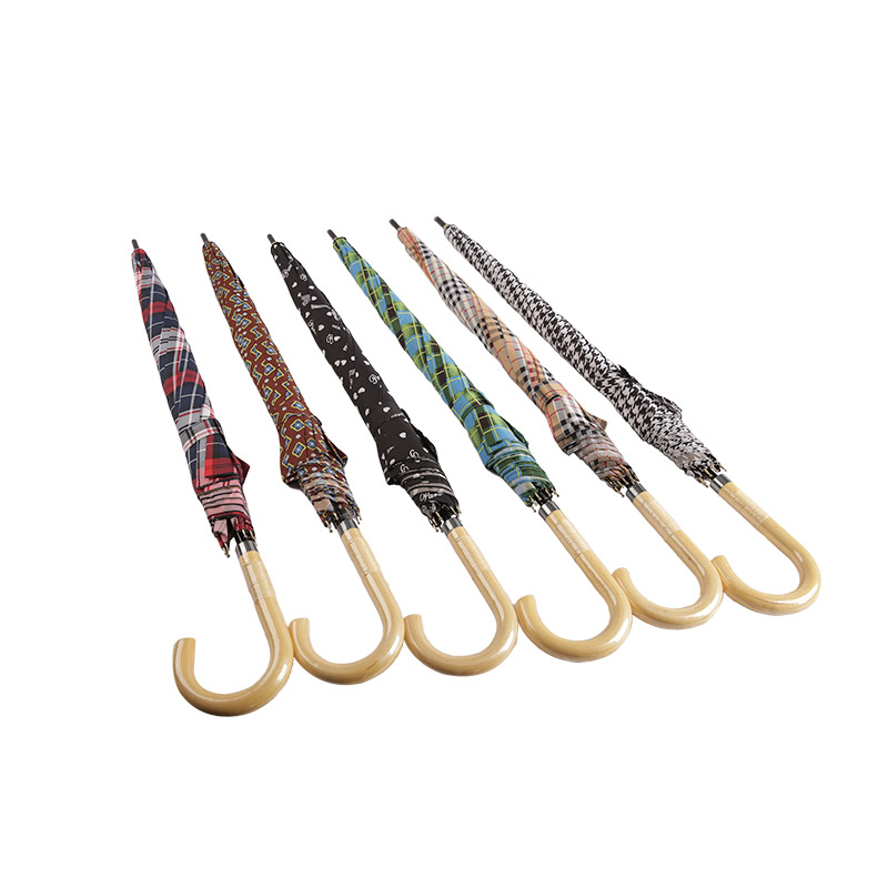 Čvrst i preokrenut Pongee ravni kišobran-0E6B0338