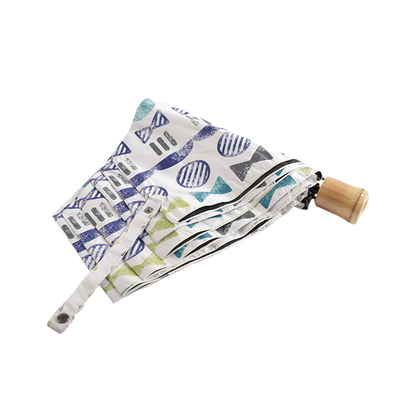 Mini Pongee s višestrukim uzorcima s premazanim trosklopivim kišobranom-0E6B0423