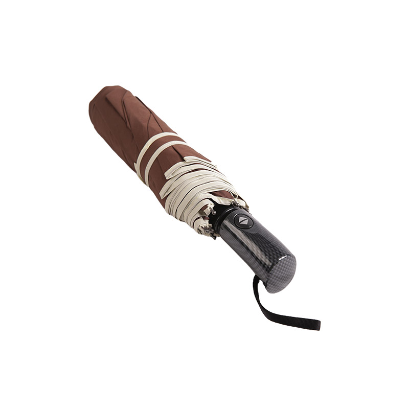 Business Style Coffee Pongee Trosklopivi kišobran-0E6B0471