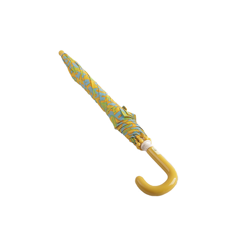 Yellow Alphabet Colour Block Pongee dječji kišobran-0E6B0570