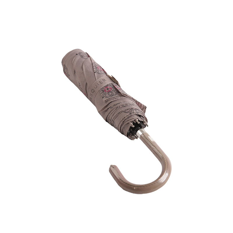 Trosklopivi kišobran od poliestera s ispisom u svijetlim bojama-0E6B0739