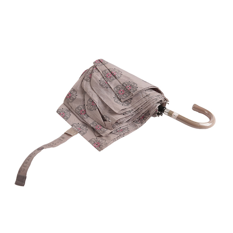 Trosklopivi kišobran od poliestera s ispisom u svijetlim bojama-0E6B0739