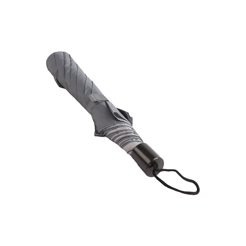 Jednostavni dvostruki kišobran od čistog srebra od metala-0E6B0782